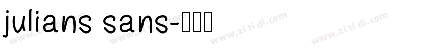 julians sans字体转换